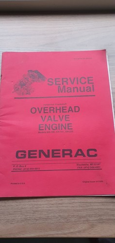 Generac overhead valve engine - overhead,