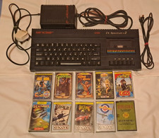 Sinclair ZX Spectrum 128k Plus +2 Computer Bundle Tested Working 10 Games !