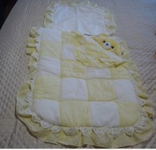 Vintage babies pram quilt and