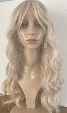Long Blonde wig Wavy With