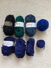 350g assorted colours chenille double knitting DK wool yarn