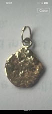 9ct gold nugget pendant