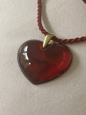 Lalique large red double heart