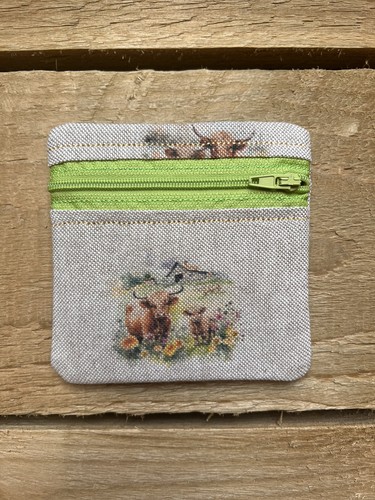 Highland cow coin purse - purse,