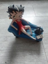 Betty Boop on Blue Sofa Rare Figurine ornament