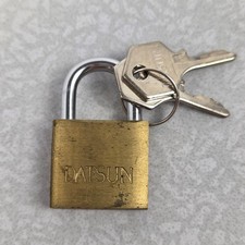Vintage Japan DATSUN Brass