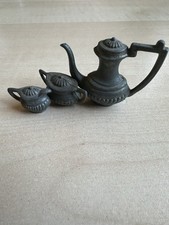 Vintage Miniature Pewter Tea