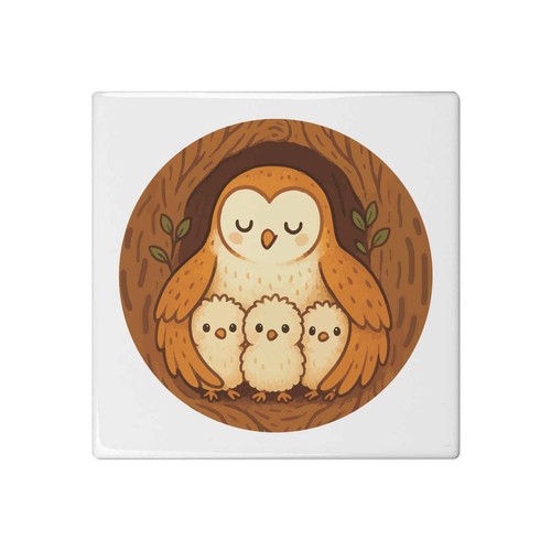 Mother barn owl chicks - barn, &
