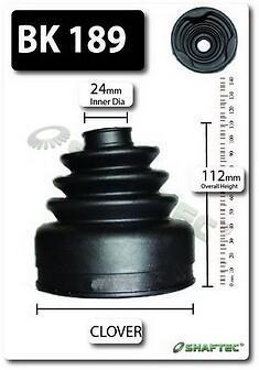 Shaftec front inner boot - shaftec, cv