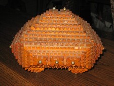 Antique Tramp Art Pyramid