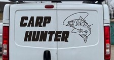 1x Carp Fishing Car/Van Decal Compatible with Vauxhall Vivaro Vinyl Graphics v12