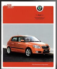 Skoda Fabia Jly-Oct 2009 UK Market Brochure 1 2 3 Sport BlueLine GreenLine Scout