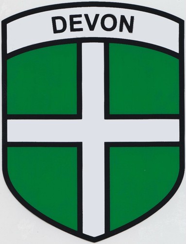 Devon county flag vinyl car - devon,