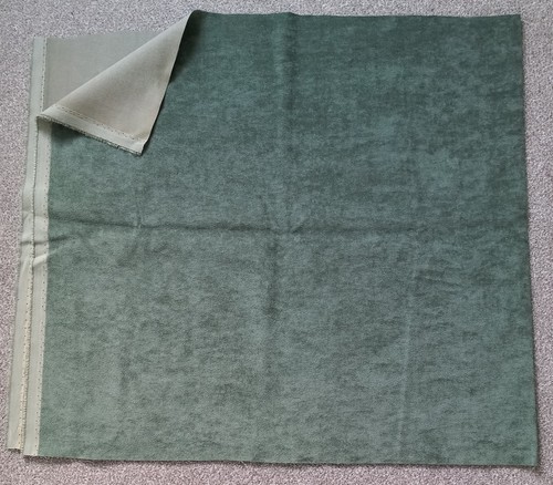 Green cotton velvet - cotton, 25"