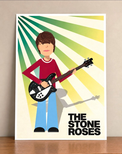 The stone roses mani print - roses,