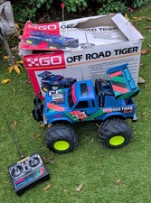 VINTAGE X-GO OFF ROAD TIGER 4X4 MONSTER TRUCK RC CAR – BOXED – SPARES / REPAIRS