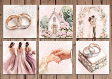 Wedding Pink card toppers for