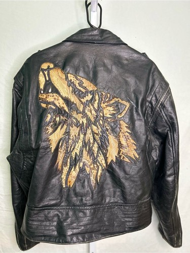 Vintage leather motorcycle - vintage,