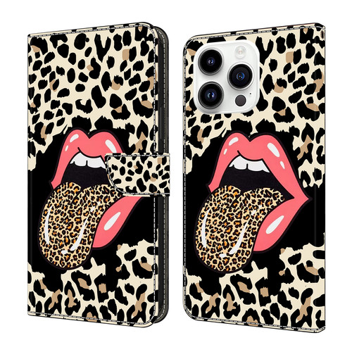 Leopard print card slots - leopard,