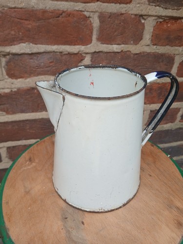 Vintage white enamel - white,