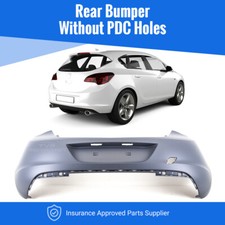 Fits Vauxhall Astra J 2009-2012 Rear Bumper Primed W/O PDC Holes 5Dr Hatch Only