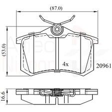 Brake Pads Set For Seat Leon
