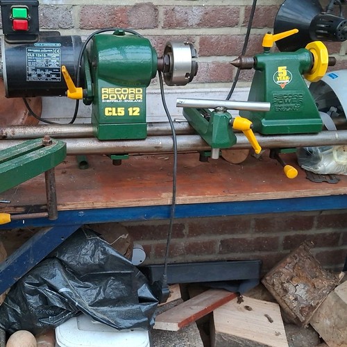 Wood turning lathe record - wood,