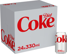 Diet Coke Can Cola, Box 330 Ml