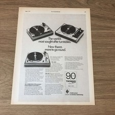 GRAM167 MAGAZINE ADVERT 11X8 THE THORENS TD 125AB MK.II