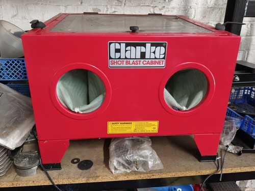 Clarke desktop shot blasting - shot,