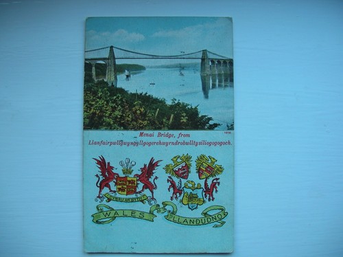 Menai bridge from - bridge,,