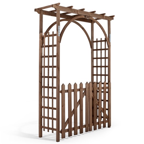Wooden garden arbor - ft,