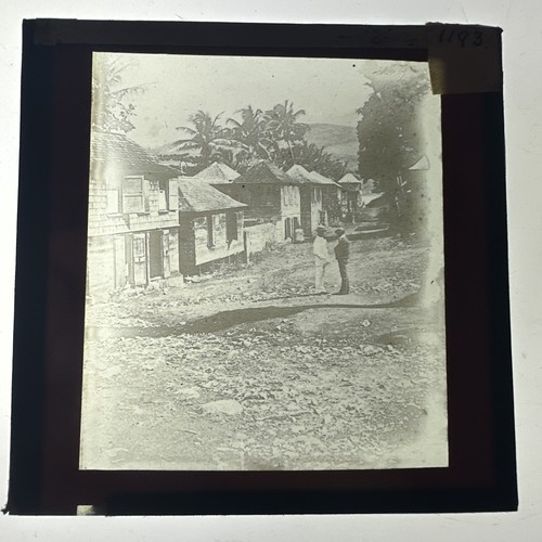 Antique magic lantern slide - slide, st