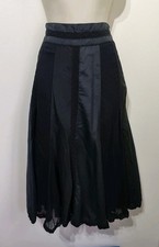 East Black Silk Stripe Panel