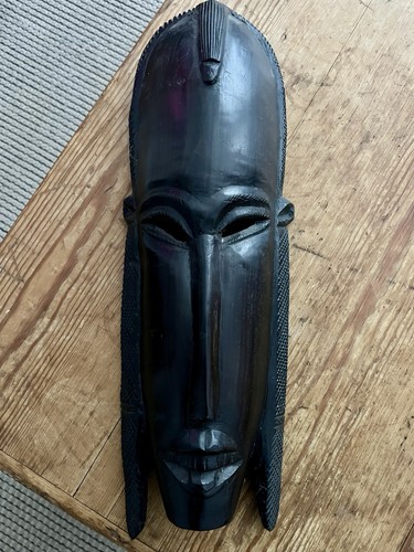 Large dark wooden african - large,