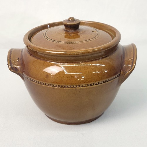 Vintage crock bean - crock,