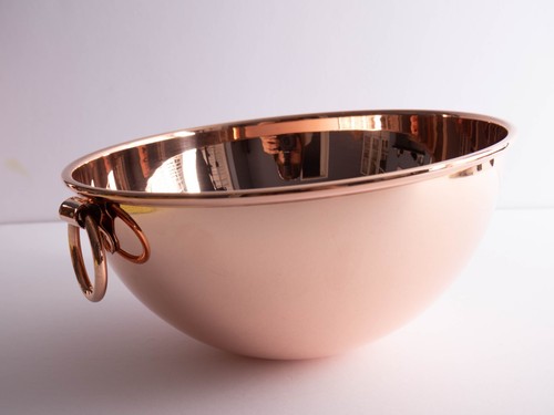 Copper mixing bowl - unlined, for