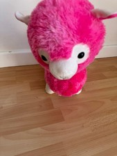 cute pink alpaca liama plush