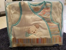 NOUKIES tifoo LUXURY Sleeping Bag 70cm blue ultra soft velvet veloudoux