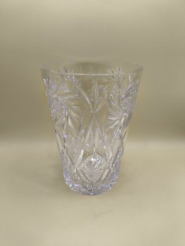 Large cut lead crystal glass - large,