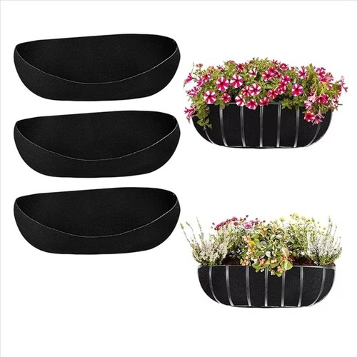 3pcs felt trough planter - trough,