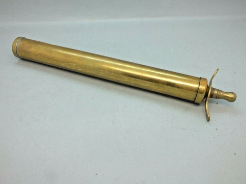 Late victorian brass hand pump - brass,