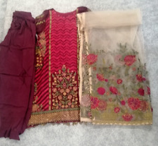 BAROQUE CHANTELLE FANCY 3 PIECE STITCHED (S-M) OUTFIT 2 DESIGNS 100% ORIGINAL