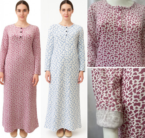 Ladies thermal nightie long - ladies,