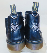 Dr. Martens Bansai Black Chukka Boot UK  5 With Gothic-Punk- Spider Attachments