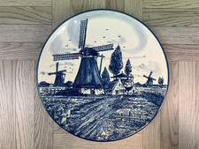 Delft Blue Wall Plate - Handpainted - Holland - 130004 - Blue & White