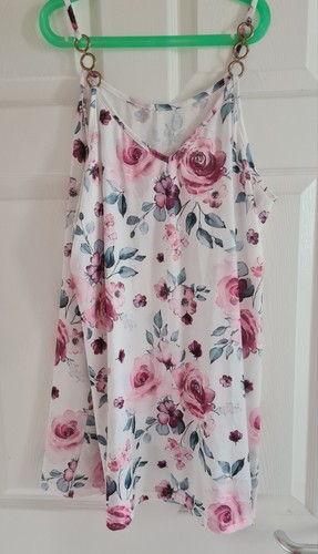Flower print vest - vest, with