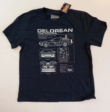 BACK TO THE FUTURE DELOREAN T-SHIRT TIME MACHINE