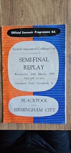1951 cup semi final replay - cup,