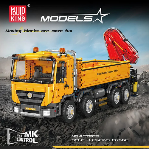 Truck crane hiab construction - truck,